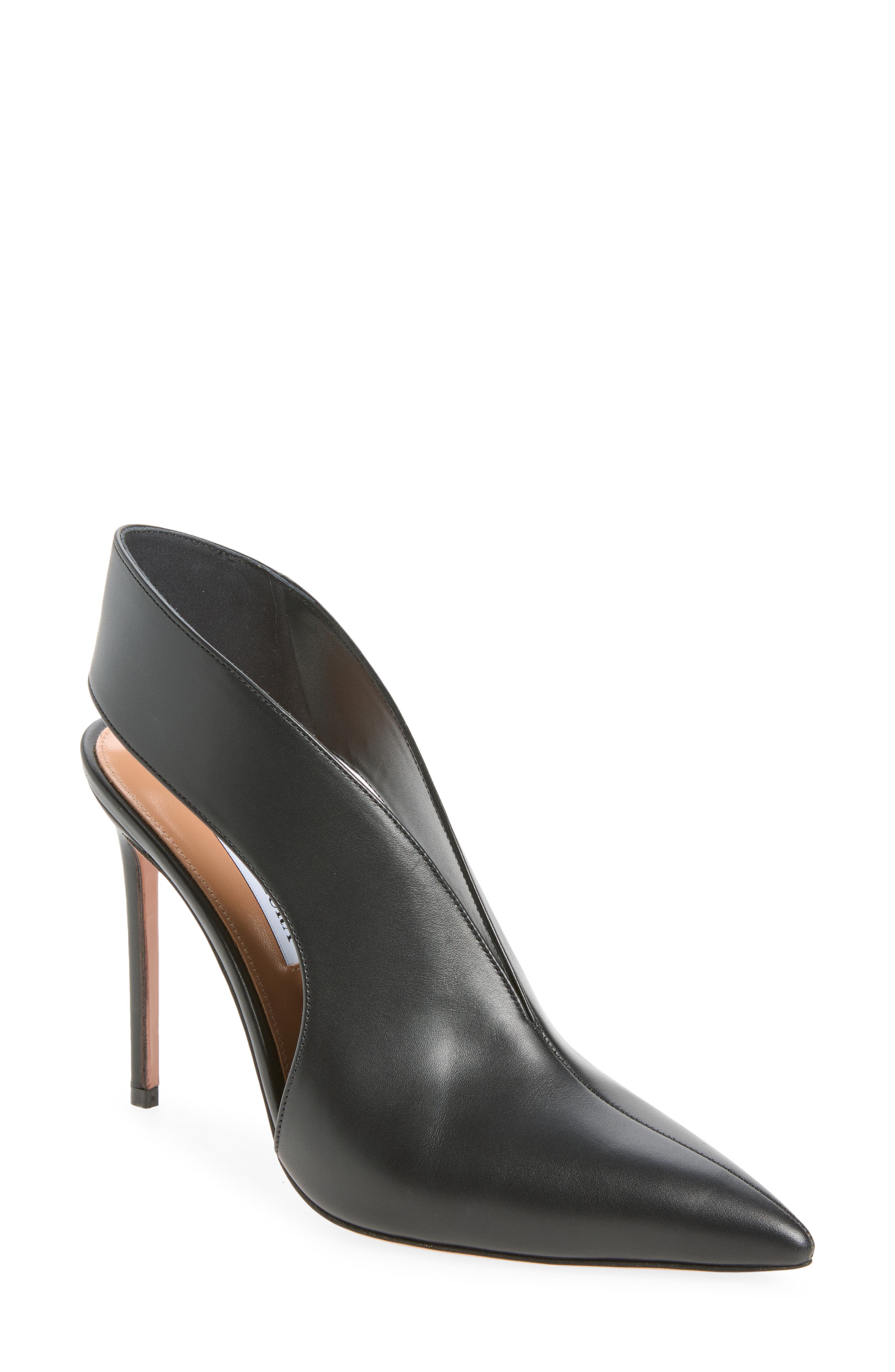 Heart Stopper Pointed Toe Slingback Sandal, Main, color, BLACK