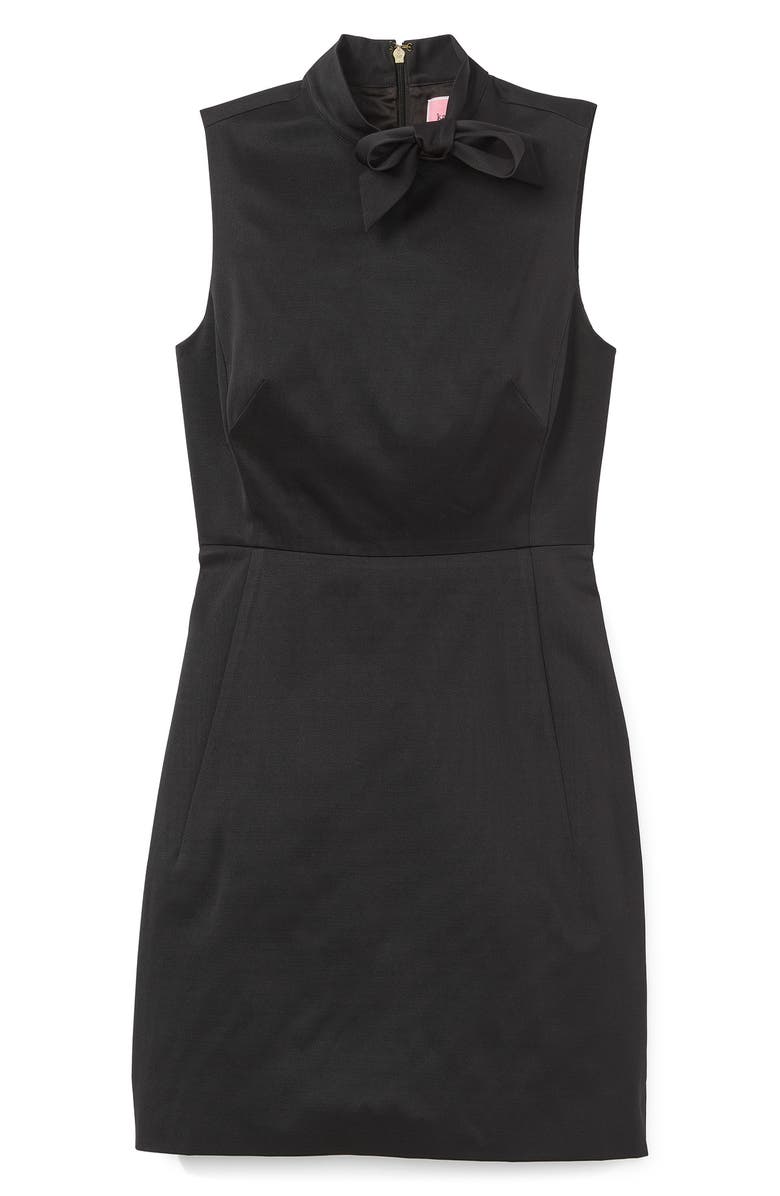 Kate Spade New York faille knot sheath dress, Alternate, color, 