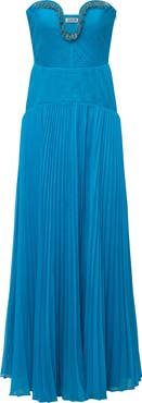 AMUR Fiora pleated dress