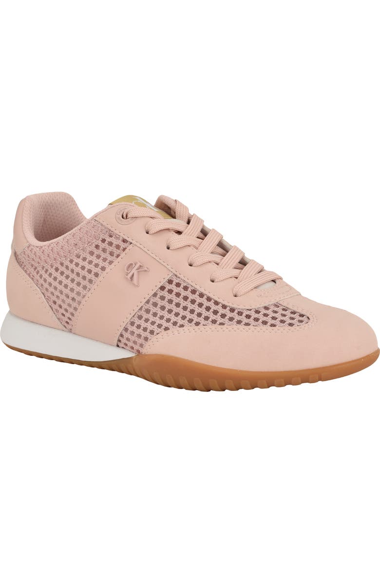Calvin Klein Harllow Low Top Sneaker, Main, color, Peach Whi/Peach Whi/White Sand