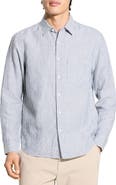 Theory Irving Slub Linen Button-Up Shirt
