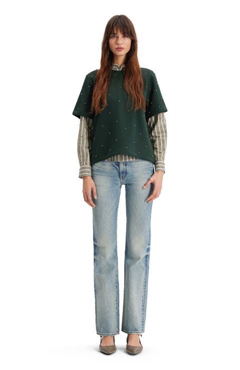 Echo Mix Stripe Pearly Shirt