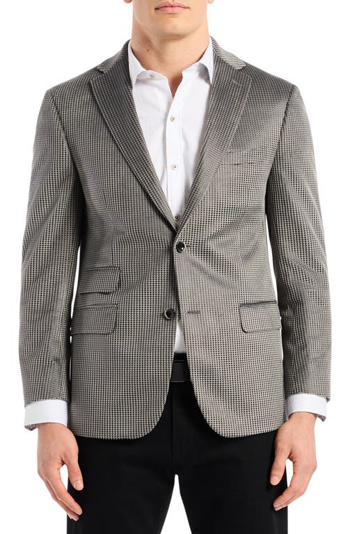 Robert Graham Colden Grey Velvet Houndstooth Sport Coat In Gray
