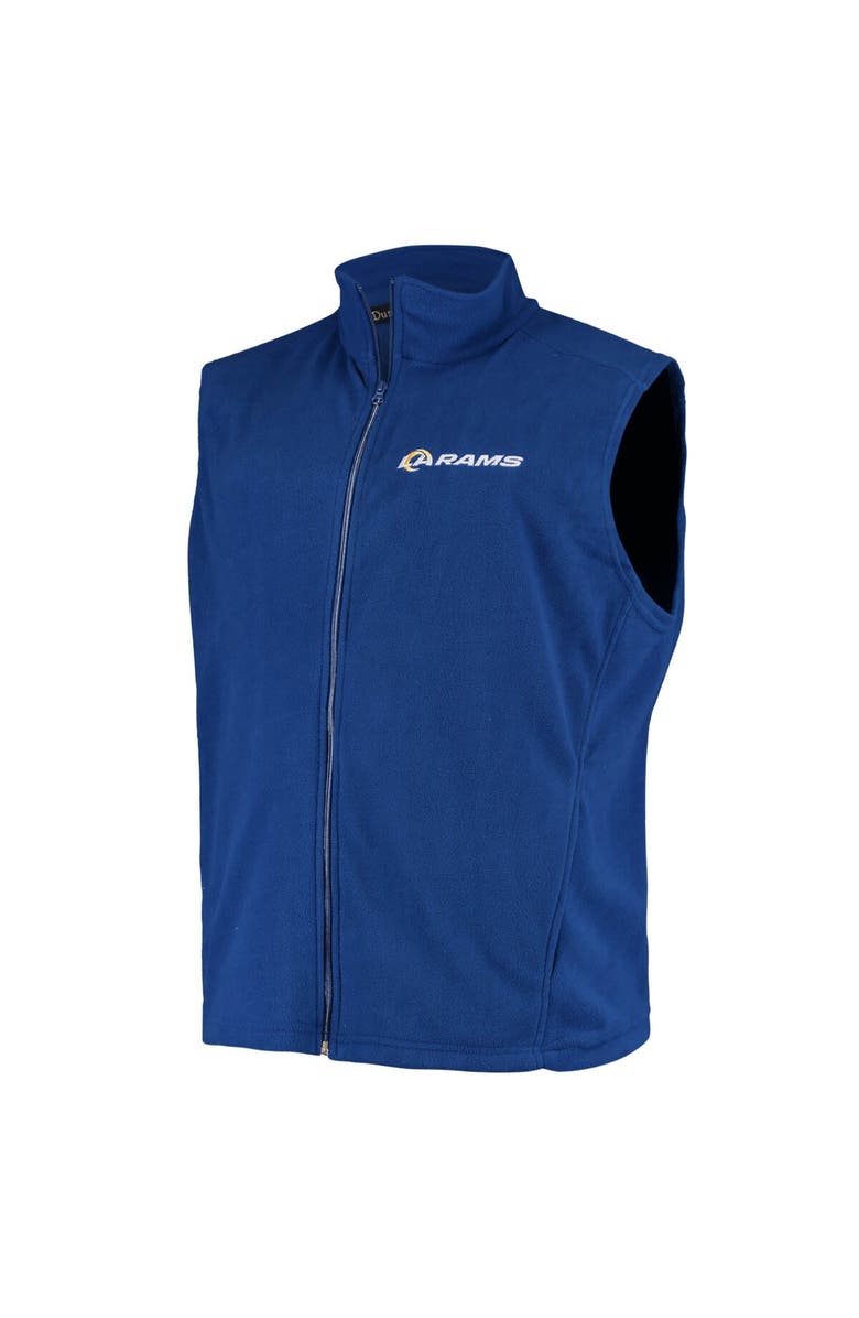 DUNBROOKE Men's Royal Los Angeles Rams Houston Fleece Full-Zip Vest, Alternate, color, 