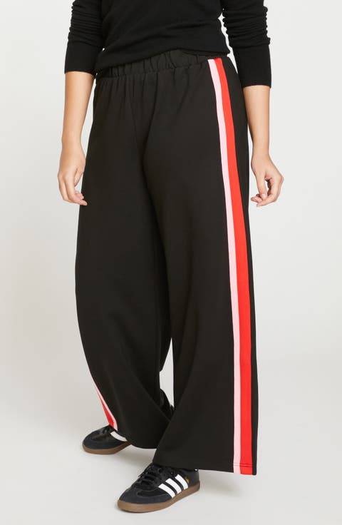 Stephanie Ponte Wide Leg Pants (Plus)