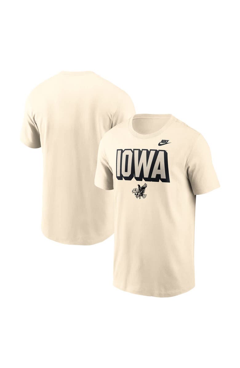 Nike Men's Nike Natural Iowa Hawkeyes Bold Fashion T-Shirt, Main, color, Natural
