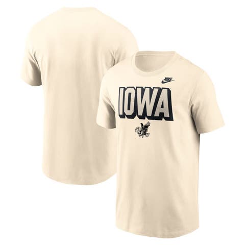 Men's Nike Natural Iowa Hawkeyes Bold Fashion T-Shirt