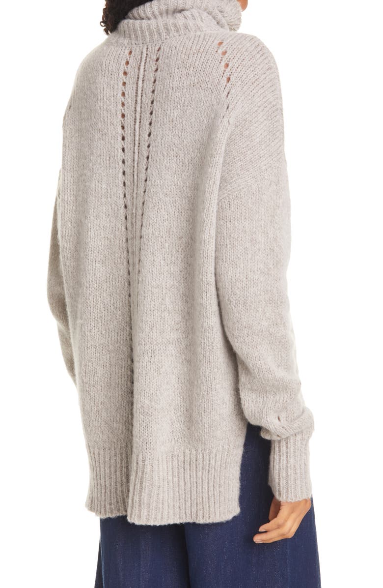 La Ligne Wool & Cashmere Turtleneck Sweater, Alternate, color,