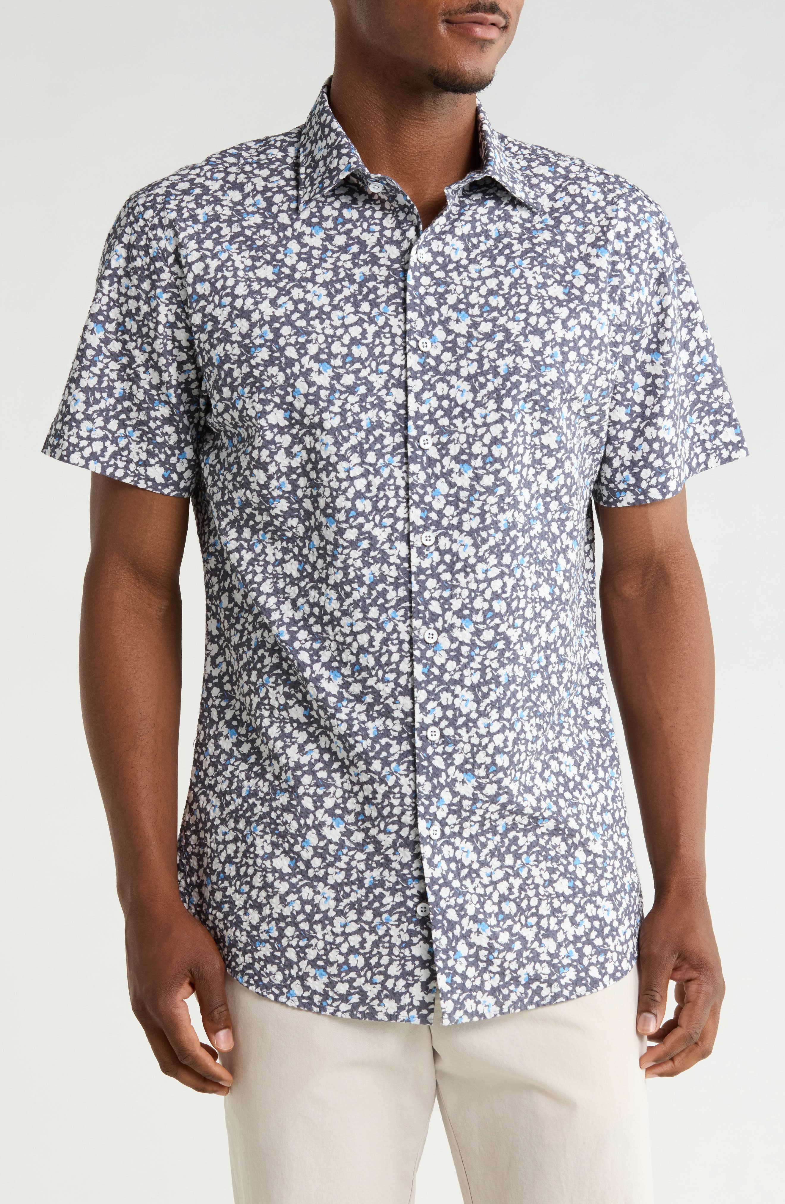 Rodd & Gunn Tory Channel Short Sleeve Cotton Button-Up Shirt