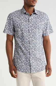 Tory Channel Short Sleeve Cotton Button-Up Shirt