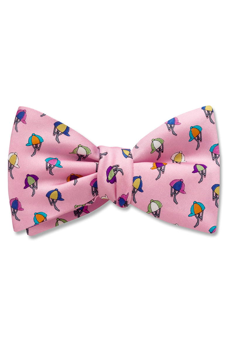 Jockey Silk Printed Bow Tie, Main, color, Standard Self-Tie