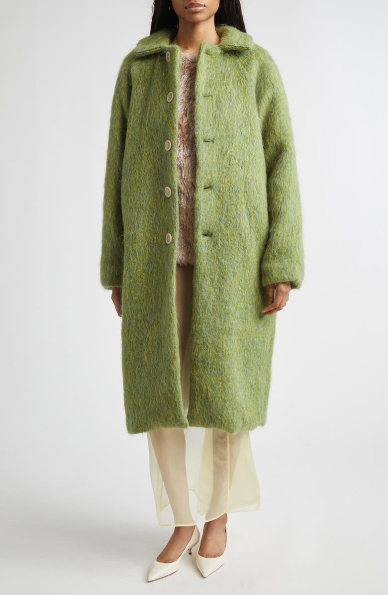 ZANKOV Frederico Wool, Mohair & Alpaca Blend Coat, Alternate, color, Apple