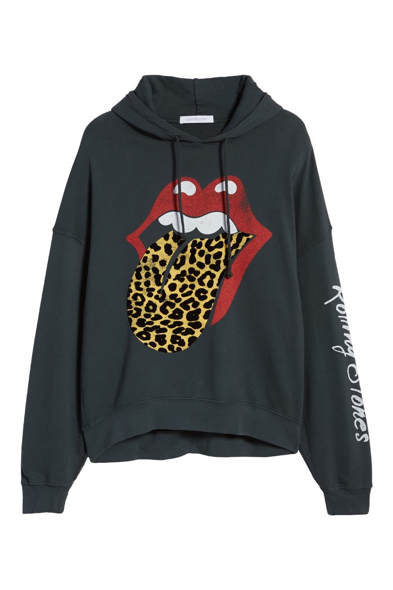 Rolling Stones Hoodie, Alternate, color, VINTAGE BLACK