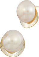 SAVVY CIE JEWELS Faux Pearl Stud Earrings
