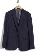 John Varvatos Plaid Wool Blend Sport Coat