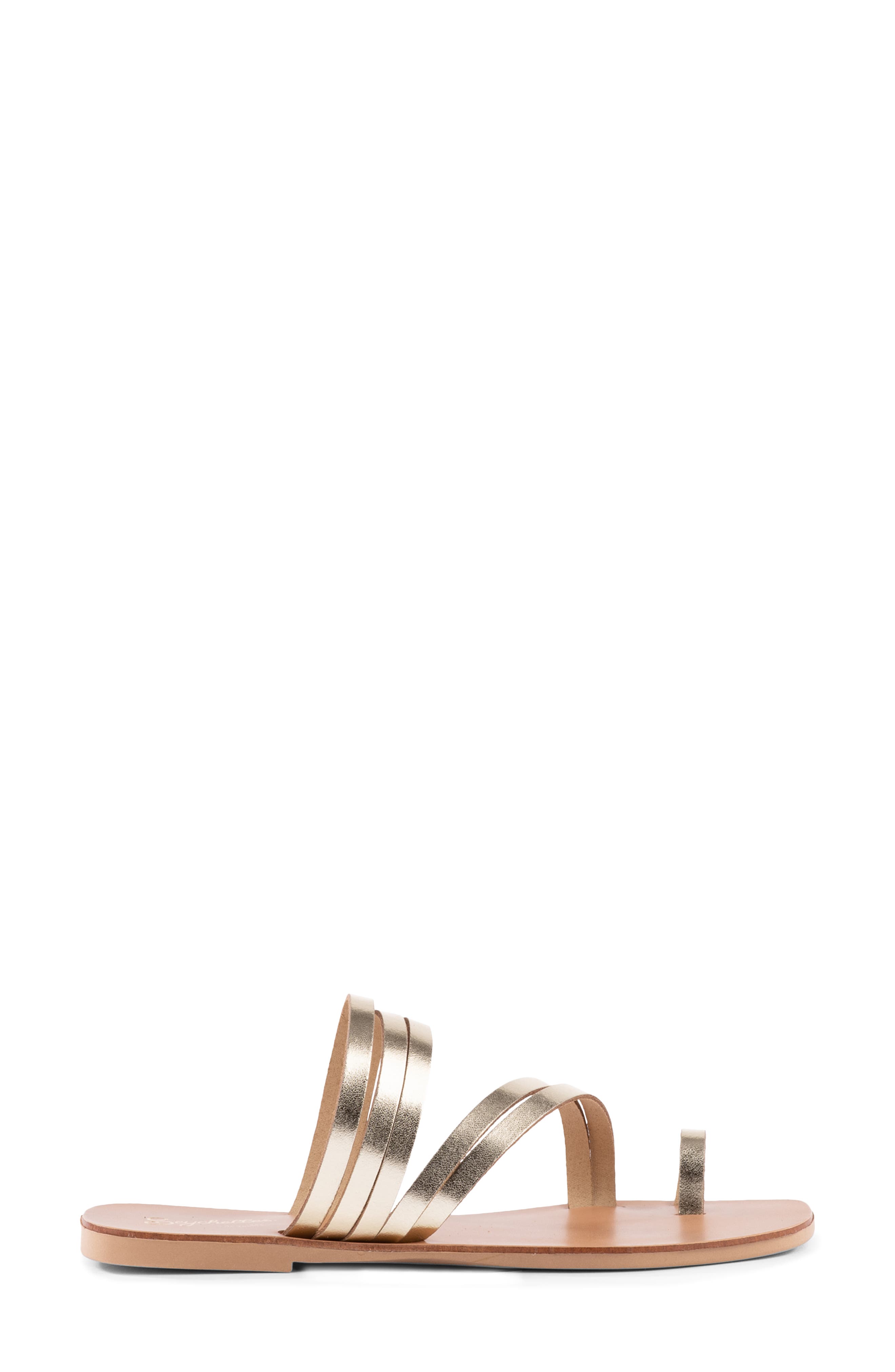 Summer Rain Toe Loop Sandal, Alternate, color, GOLD