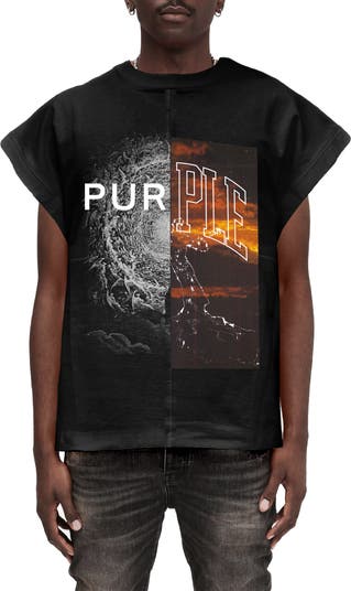 Oversize Sleeveless Graphic T-Shirt