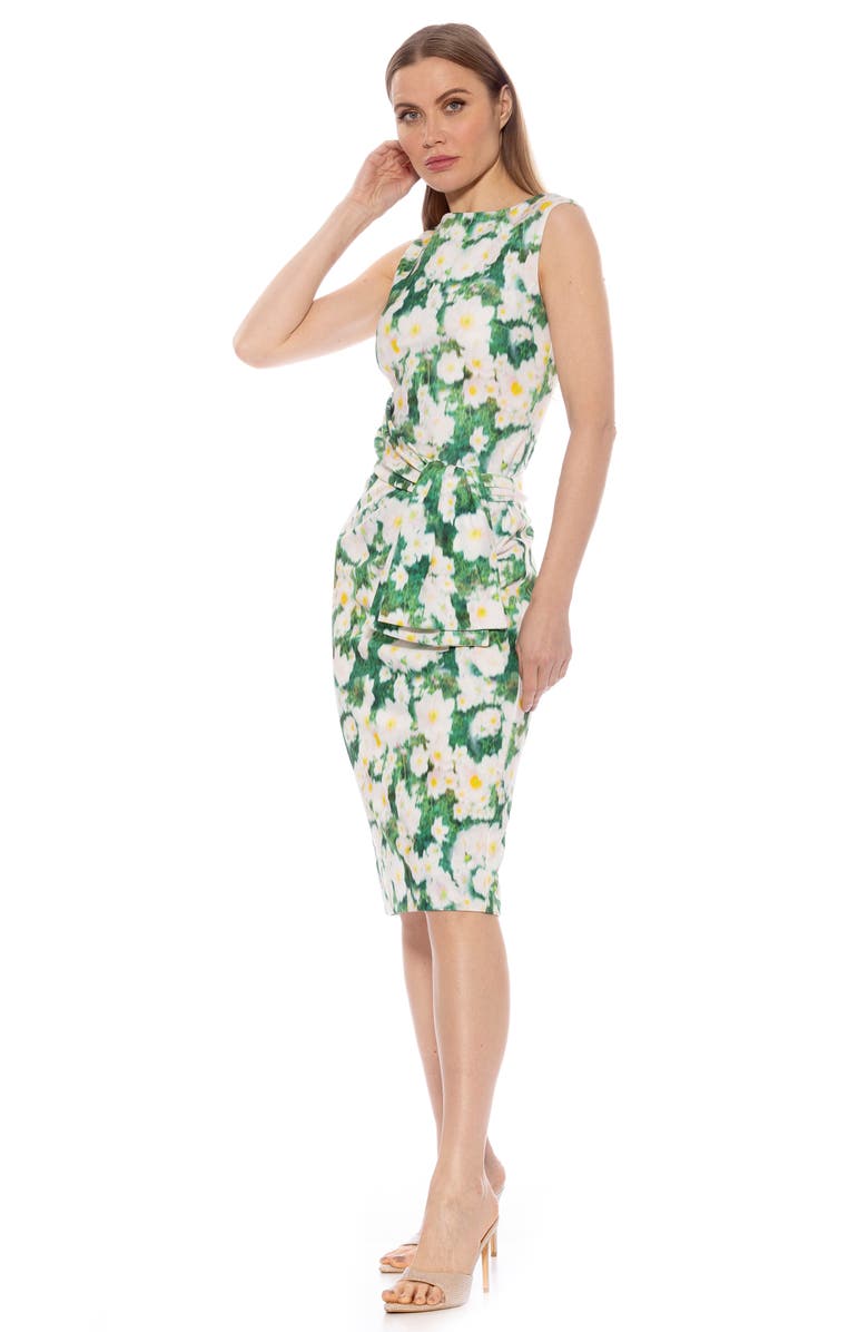 Alexia Admor Tie Detail Sleeveless Sheath Dress, Alternate, color,