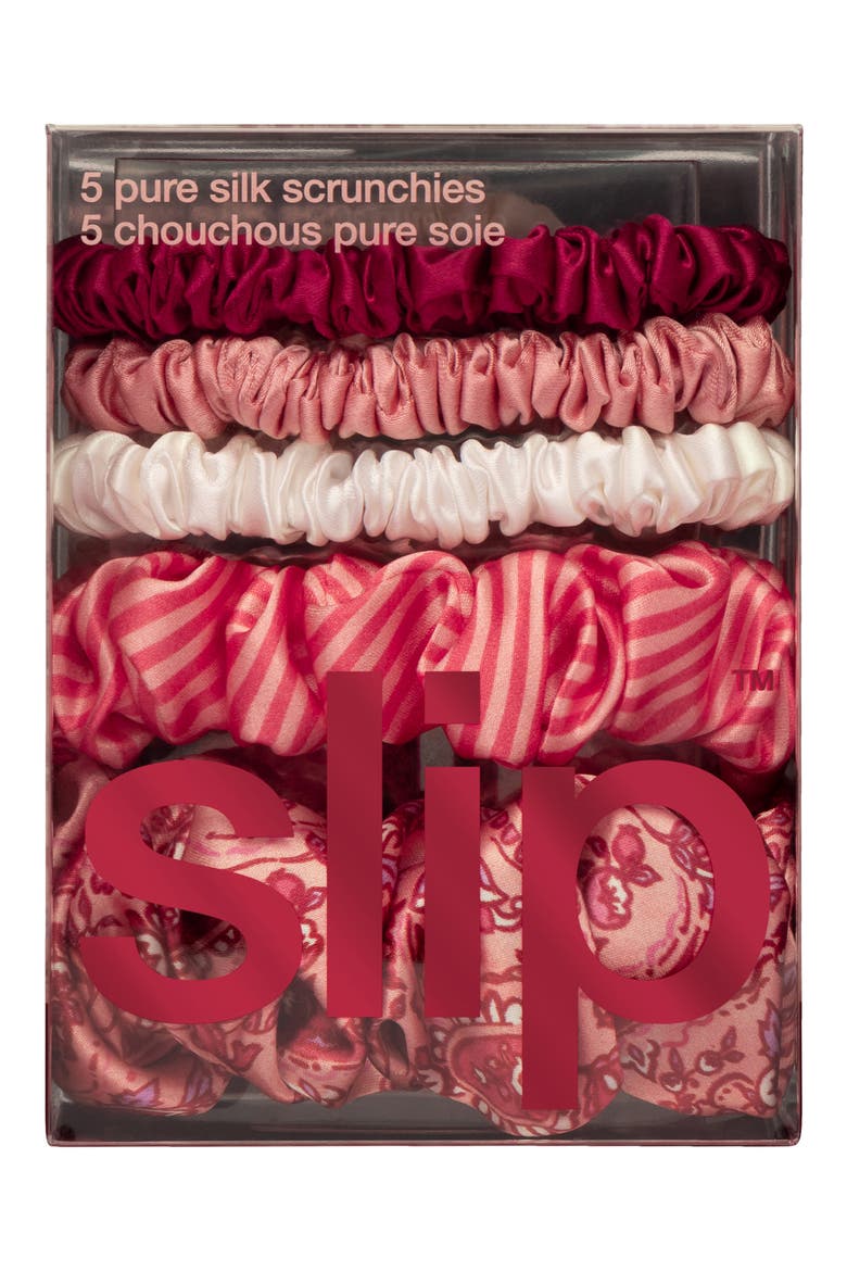Harriet 5-Pack Assorted Scrunchies Set, Alternate, color, HARRIET