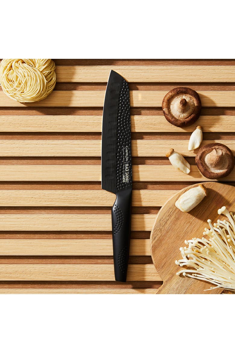 iD3® BLACK SAMURAI  7" Santoku, Alternate, color, Black