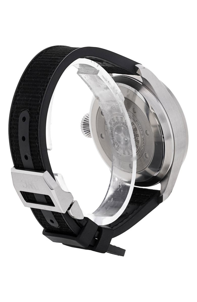 Watchfinder & Co. IWC Preowned 2021 Big Pilot's IW501014 Automatic Leather Strap Watch, 46.2mm, Alternate, color, Silver