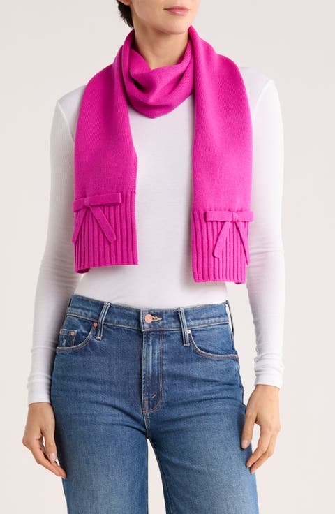 bow accent scarf