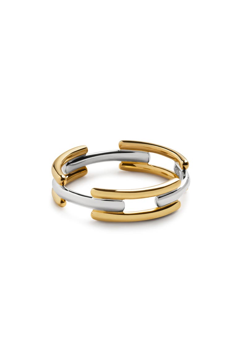 Signature Link Mix Stack Ring, Main, color, 18K GOLD VERMEIL