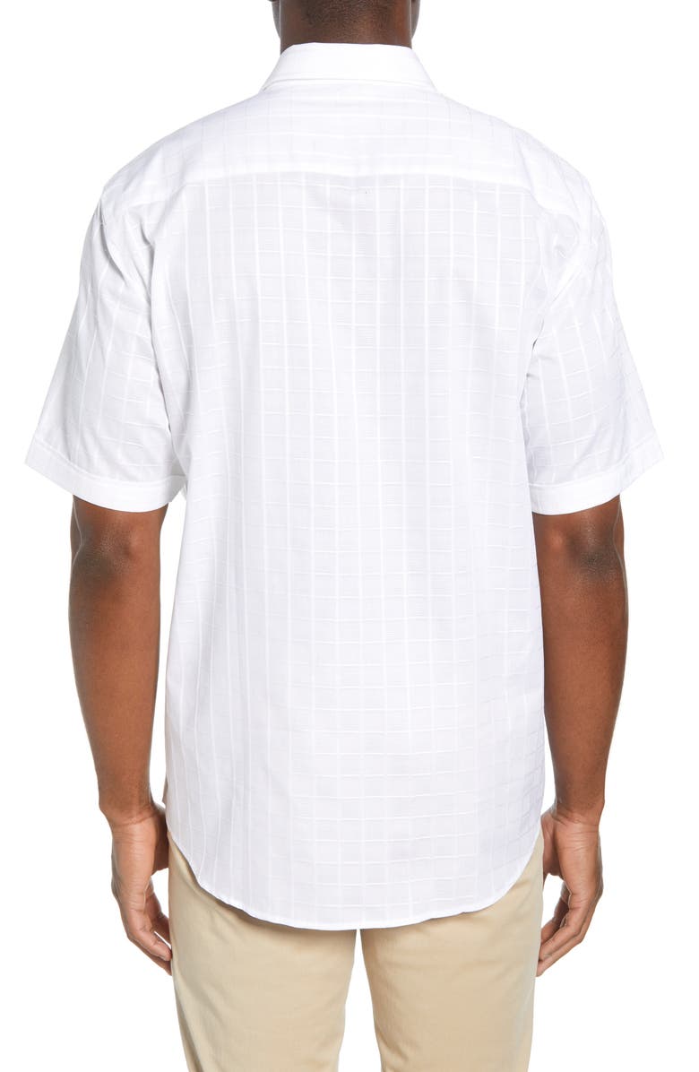 Bugatchi Windowpane Woven Shirt, Alternate, color,