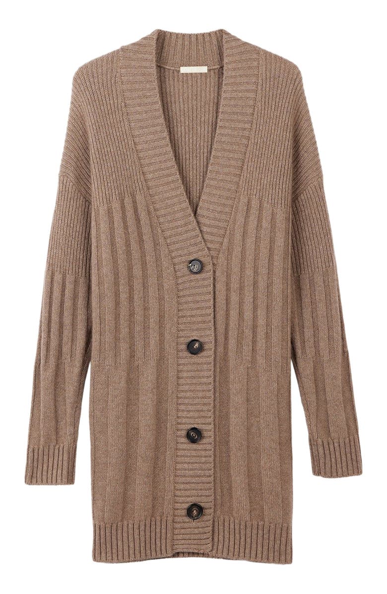 GOBI Mongolian Cashmere Organic Color Button-Up Relaxed Fit Cardigan, Alternate, color, 