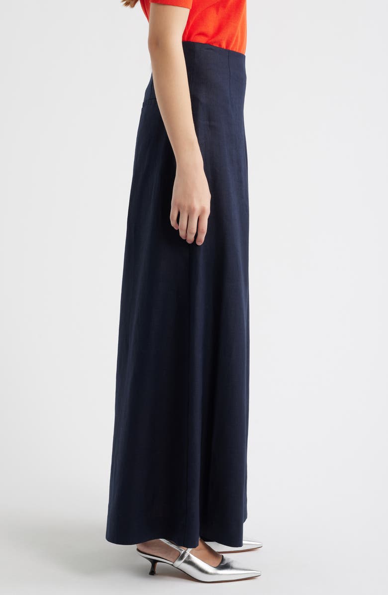 COS Wide Leg Linen Pants, Alternate, color, 