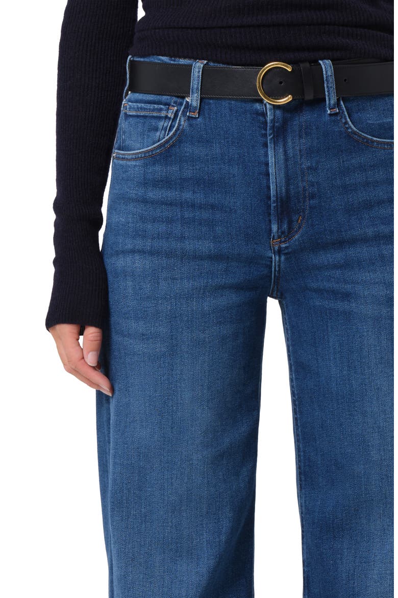 High Waist Wide Leg Jeans, Alternate, color, AMBRY MD INDIG
