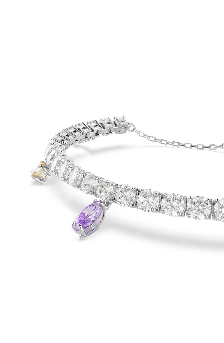Swarovski x Ariana Grande Multicolor Crystal Charm Bracelet, Alternate, color, Silver/ White