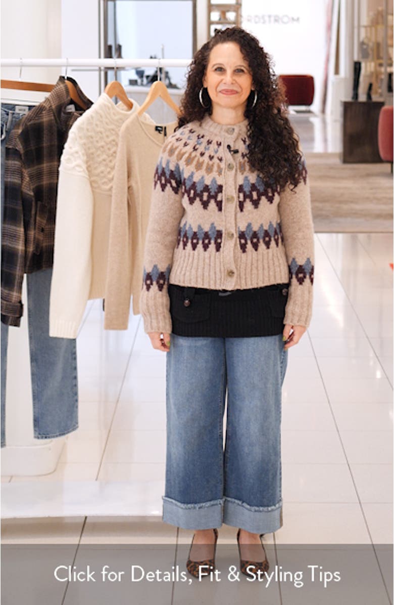 Christina Fair Isle Cardigan, sales video thumbnail