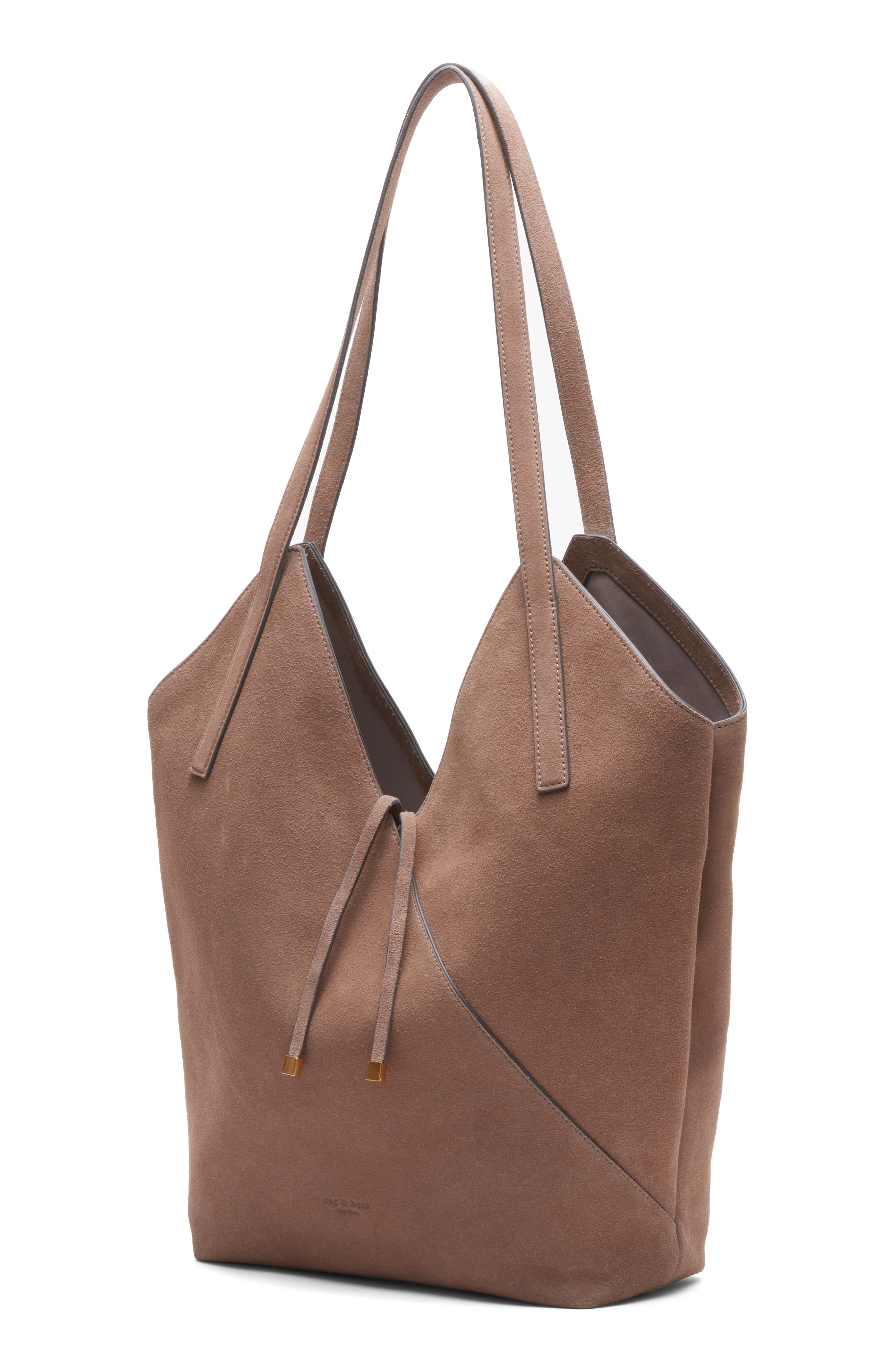 rag & bone Alix Suede Tote, Alternate, color, Clay