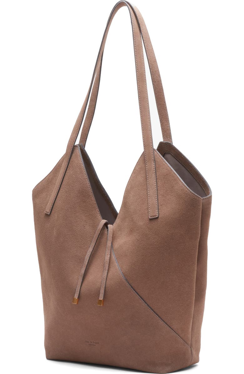 rag & bone Alix Suede Tote, Alternate, color, Clay