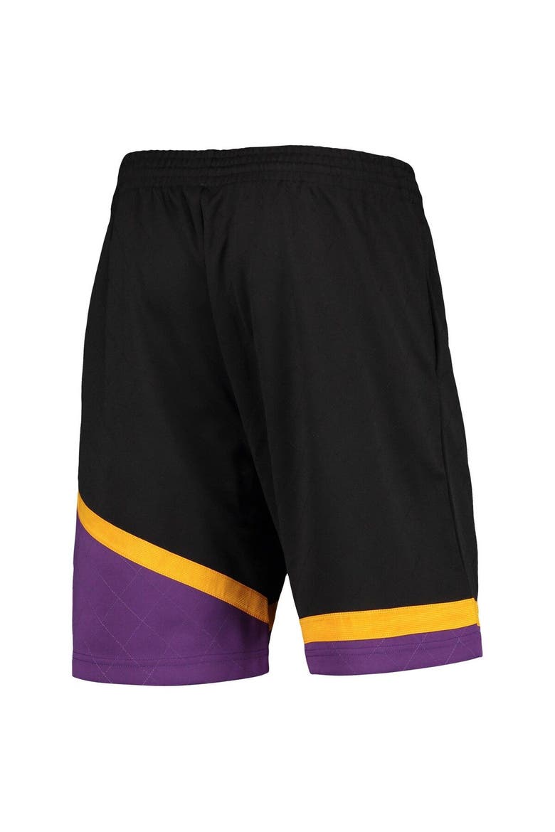 Men's Mitchell & Ness Black Phoenix Suns Hardwood Classics 75th Anniversary Swingman Shorts, Alternate, color, Black