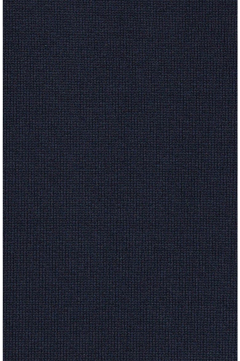 Quilted 750 Fill Power Down & Cotton Knit Hooded Cardigan, Alternate, color, DARK NAVY BLUE