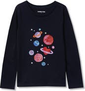 Lands' End Girls Plus Long Sleeve Graphic Tee