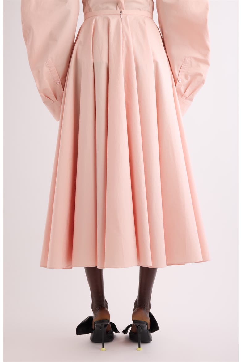 Cotton Poplin Circle Midi Skirt, Alternate, color, SILK PINK