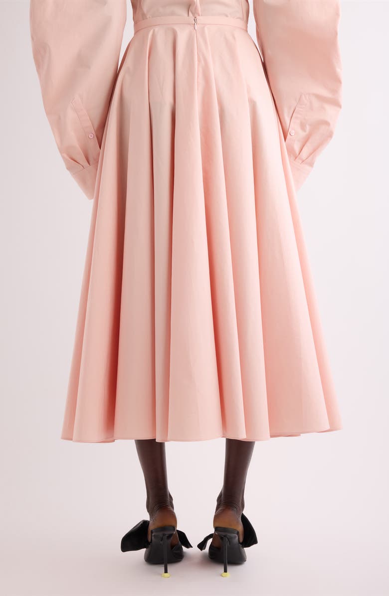 Givenchy Cotton Poplin Circle Midi Skirt, Alternate, color, Silk Pink