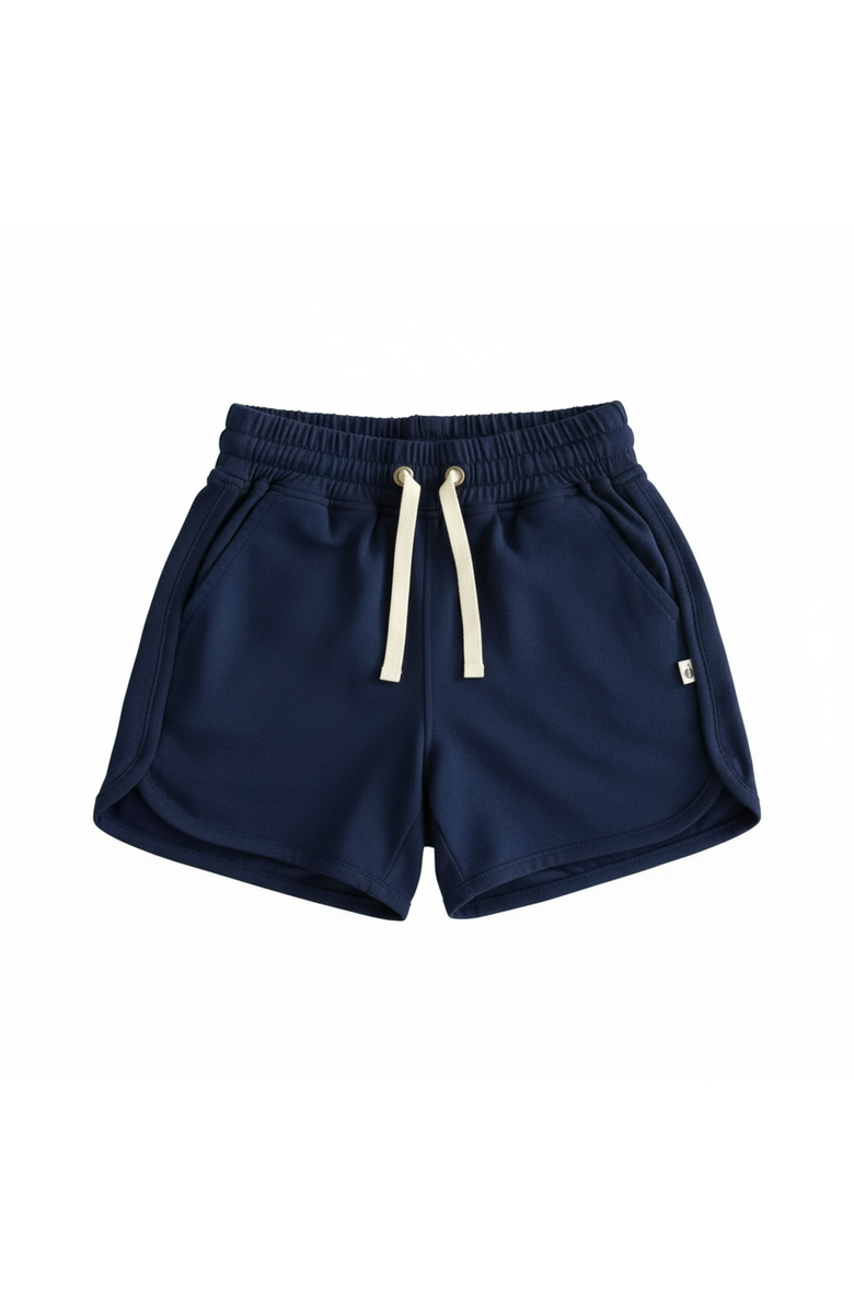 Jackalo Kids Ollie Organic Cotton Loopknit Shorts, Main, color, Navy