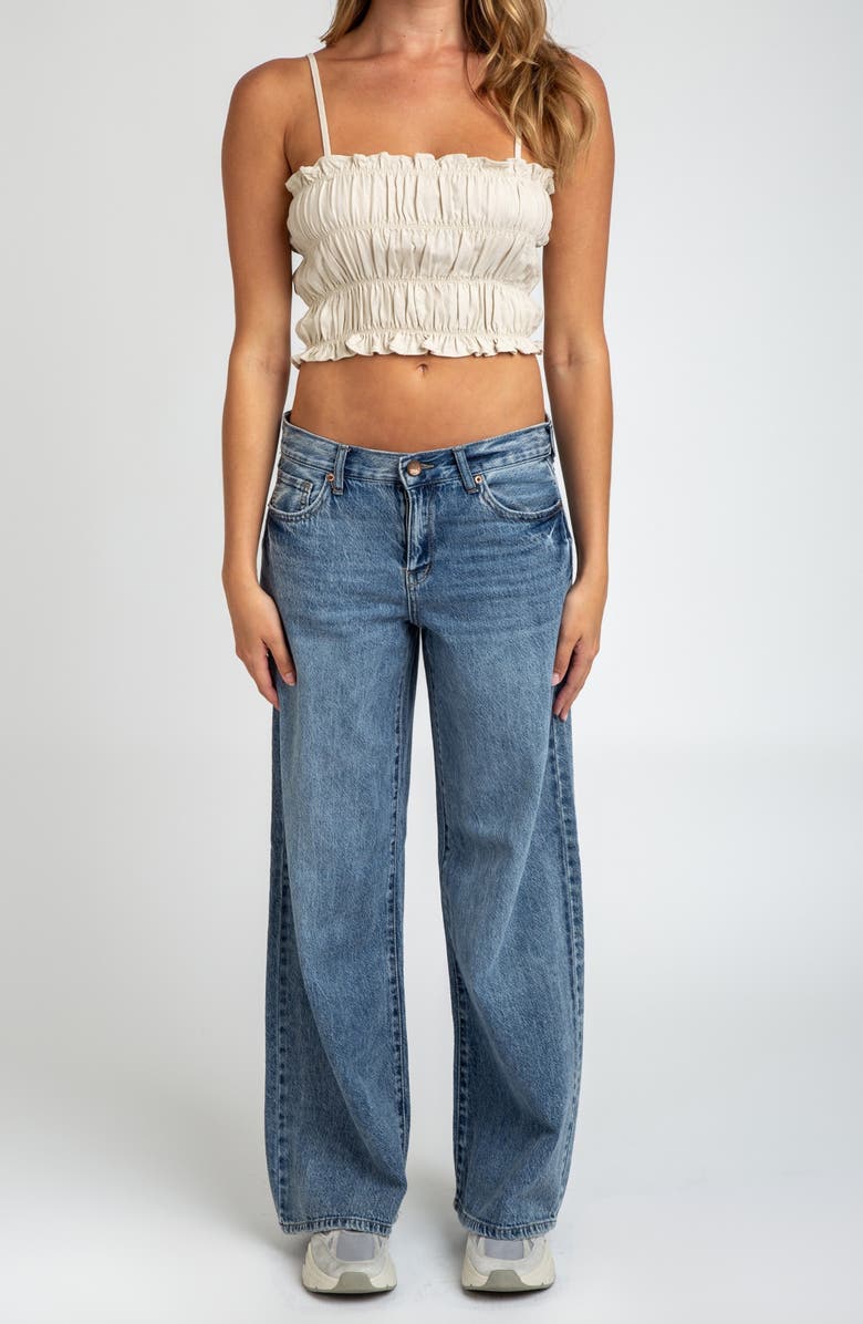 I Love Who I Am Low Rise A-Line Flare Jeans, Alternate, color, Indigo Light Medium