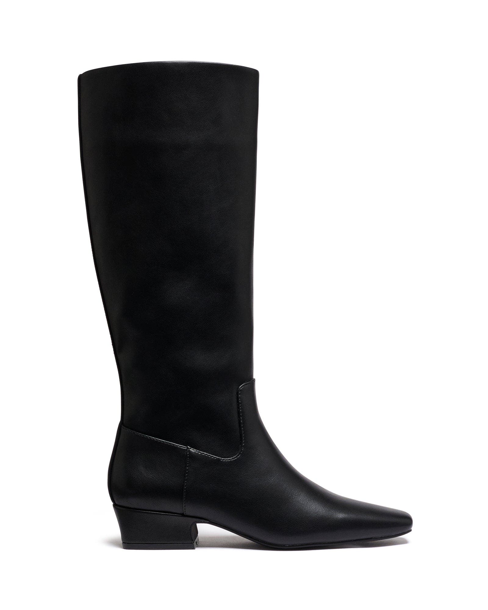 Therapy Australia Anine Tall Boot, Alternate, color, Black Stretch Pu