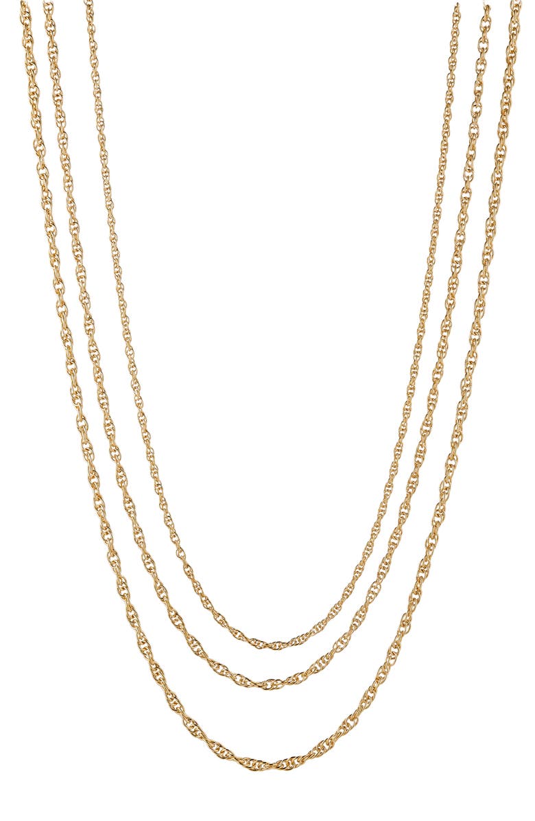 Nadri Florence Triple Layered Necklace, Main, color, 
