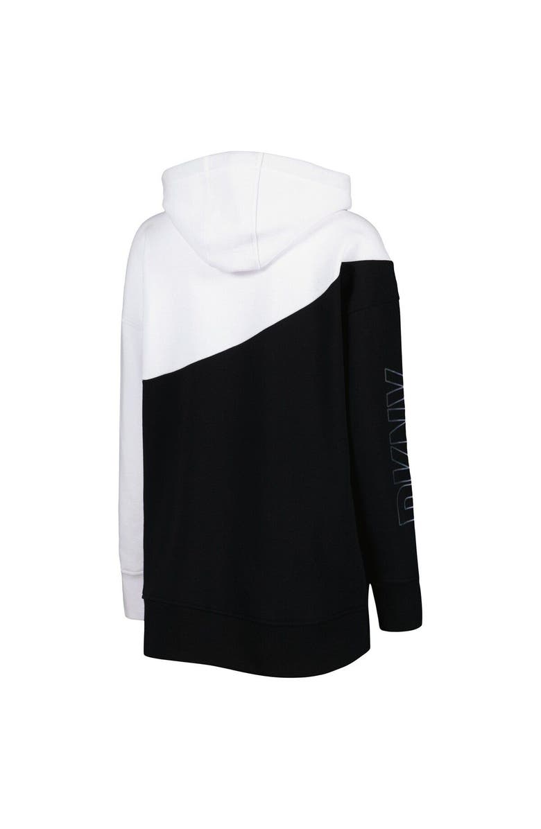 DKNY SPORT Women's DKNY Sport Black/White Philadelphia Flyers Gina Full-Zip Hoodie, Alternate, color, Black