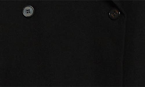 Eenk Transformable Double Breasted Coat In Black