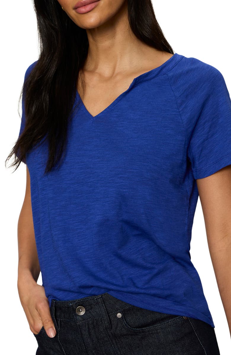 Sanctuary Notch V-Neck Cotton Blend T-Shirt, Alternate, color, 