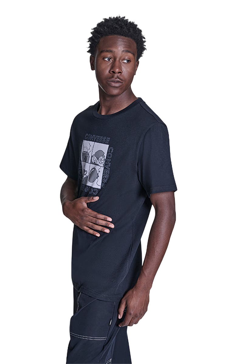 Converse Comic Strip T-Shirt, Alternate, color, Converse Black