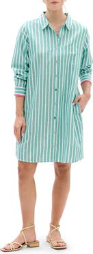 Hatley Julia Stripe Cotton Shirtdress