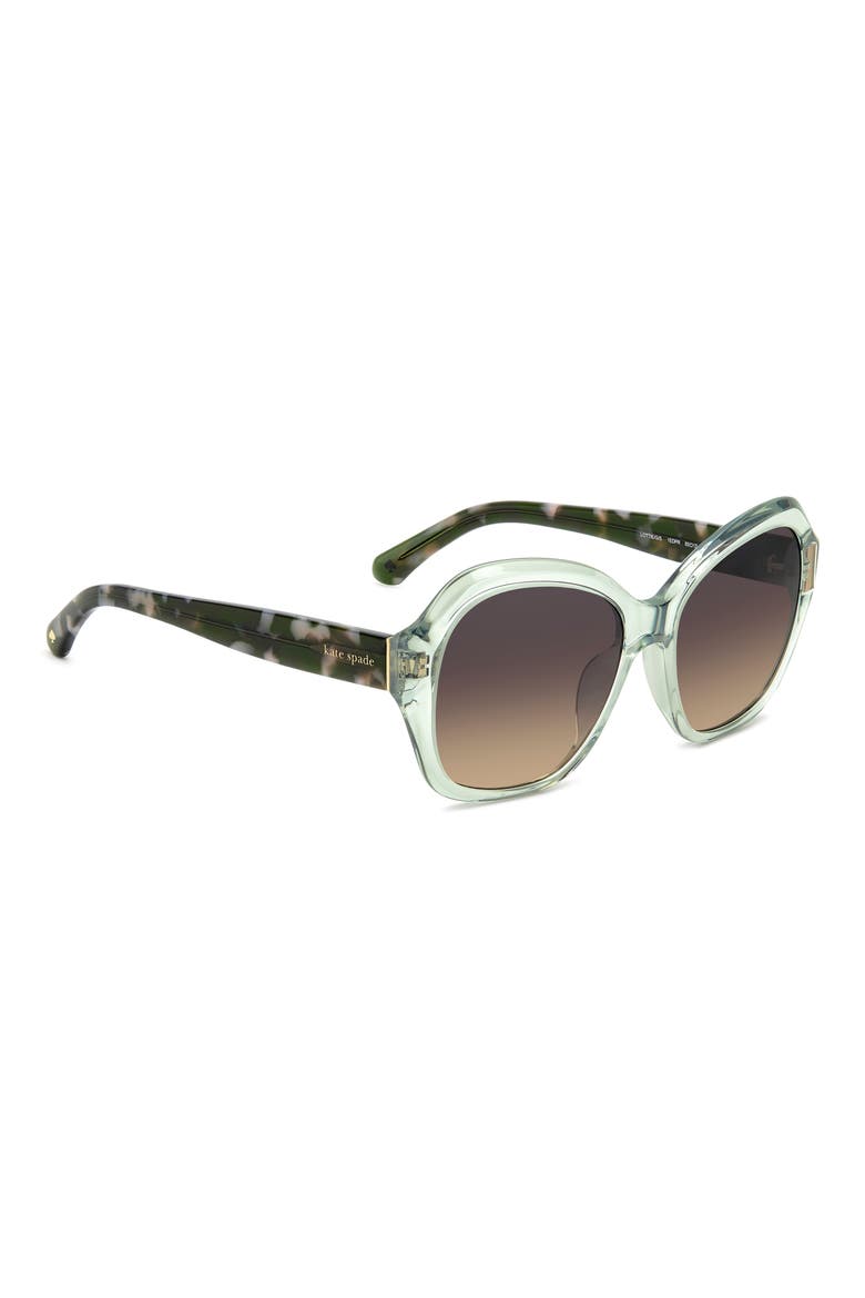 55mm lottie butterfly sunglasses, Alternate, color, GREEN